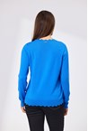 BECKY MERINO JUMPER - bright blu